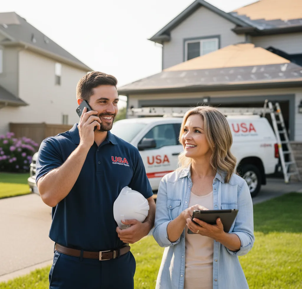 USA Roof Repair Experts customer support in Avenue